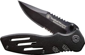 Smith & Wesson Faca dobrável Extreme Ops swa24s, preto