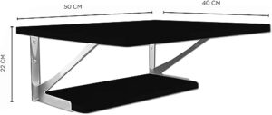 Suporte Para Forno e Microondas Madeira e Metal