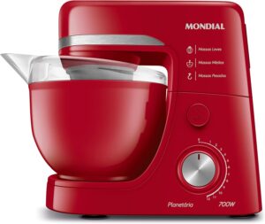 Batedeira Planetária, Mondial, Vermelho, 700W, 110V - BP-03-R
