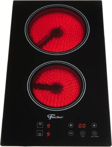 FISCHER COOKTOP ELɉTRICO TOUCH 2 BOCAS MESA VITROCERÂMICA PRETO 220V - 30004-73474