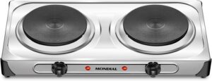 Fogão Elétrico Fast Cook Due, Mondial, Inox, 2000W, 110V - FE-03