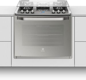 Fogão de Embutir Electrolux de 05 Bocas com Grill Elétrico e Timer Prata - 76EXV
