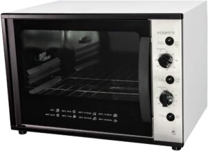 Forno Elétrico Com Espeto Giratório, 60 Litros, Bancada, Fogatti, Interior Easy Clean, Dourador, Até 300Cº 220V
