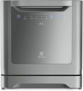 Lava-Louças Electrolux 8 Serviços Inox Compacta com Programa Eco (LE08S)