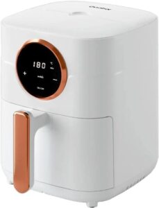 FRITADEIRA ELÉTRICA SEM ÓLEO AIR FRYER 4L GAABOR 1400W DIGITAL TOUCH TECNOLOGIA CYCLONE 360 127V BRANCA
