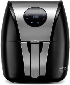 Fritadeira Air Fry Digital Britânia, Pretanox, 1500W - Revestimento Antidaderente, 5L,BFR41PI 220V
