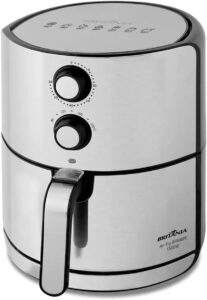 Fritadeira Air Fryer Britânia BFR46PI 4,6L Display Analógico Preto e Inox 1500W 220V
