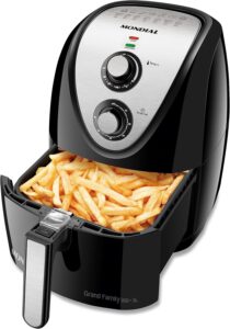 Fritadeira Sem Óleo Air Fryer 5L, Mondial, Preto/Inox, 1900W, 110V - AFN-50-BI
