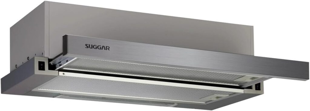 SUGGAR DEPURADOR DE AR SLIM DE EMBUTIR 60CM FRONTAL INOX 127V DE61IX
