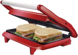 Grill Panini Inox Red, 220v, Lenoxx
