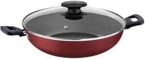 Panela Wok Aluminio, Loreto, Tramontina, Vermelho, 28 cm
