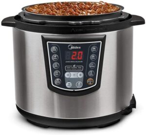 Panela de Pressão Elétrica 6L Digital, Inox/Preto, 110v, Midea
