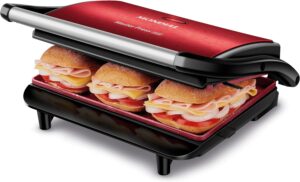 Press Grill Master Press, Mondial, Vermelho/Inox, 1000W, 110V - PG-01-RC
