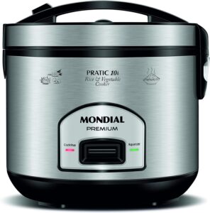 Panela Elétrica de Arroz, Mondial, Preto/Inox, 700W, 110V - PE-42-10X
