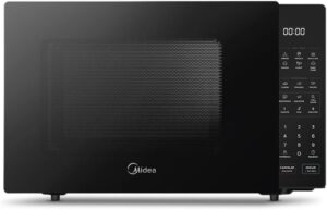 Micro-ondas 35L Cinza com Porta Preta Midea 220v