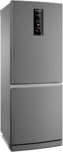 Geladeira Panasonic BB64 Aço Escovado Inverse Frost Free 460L Inverter A+++ - NR-BB64PV1X 220V