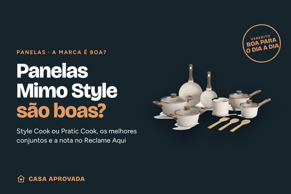 Capa do guia panelas Mimo Style são boas com o jogo Style Cook Mármol