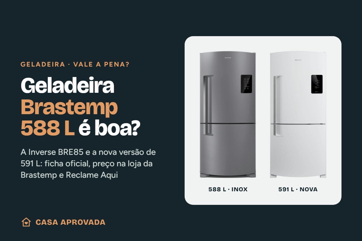Geladeira Brastemp 588 litros é boa? Capa do guia da Casa Aprovada