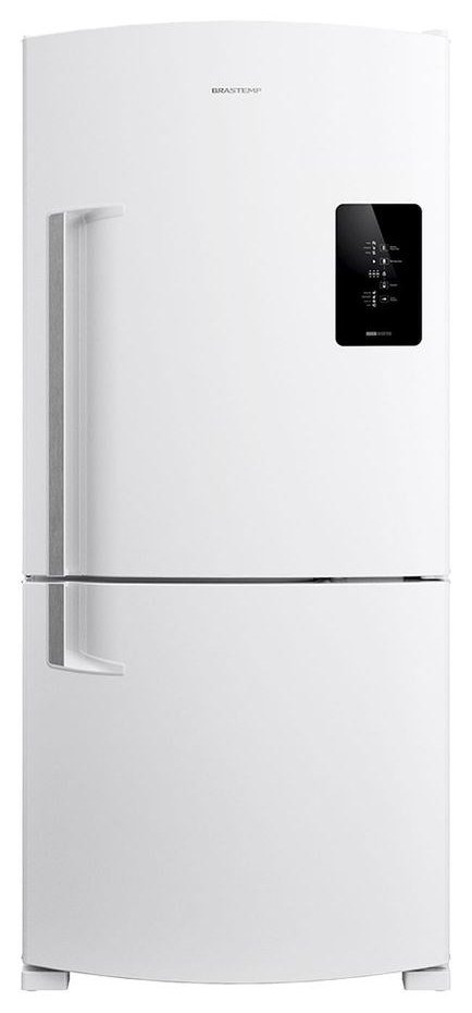 Geladeira Brastemp Frost Free Inverse 591 litros BRE85MB, branca, com freezer embaixo