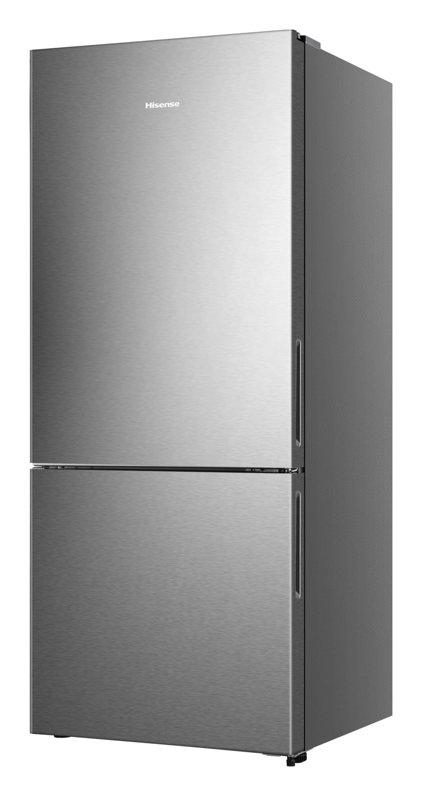 Geladeira Hisense RB422 inox, com freezer embaixo