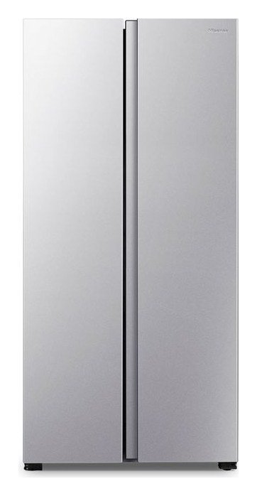 Geladeira Hisense RS3P428 side by side de 441 litros, inox