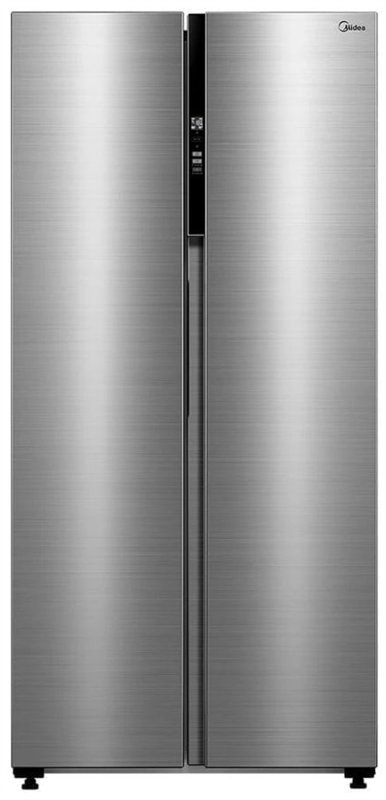 Geladeira Midea Side by Side 442 litros Inverter, inox, conectada