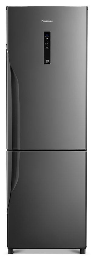 Geladeira Panasonic BB41 Frost Free Inverter 407 litros, cor titânio, com freezer embaixo