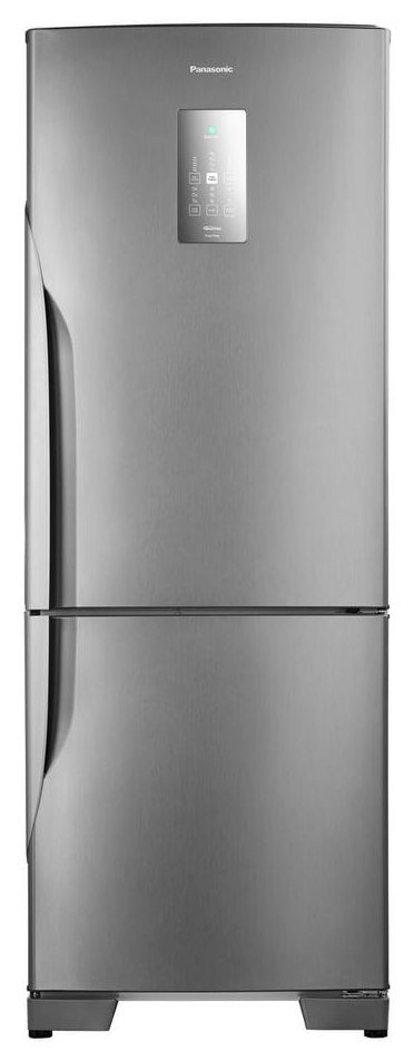 Geladeira Panasonic BB71 Frost Free Inverter 511 litros, aço escovado, com freezer embaixo