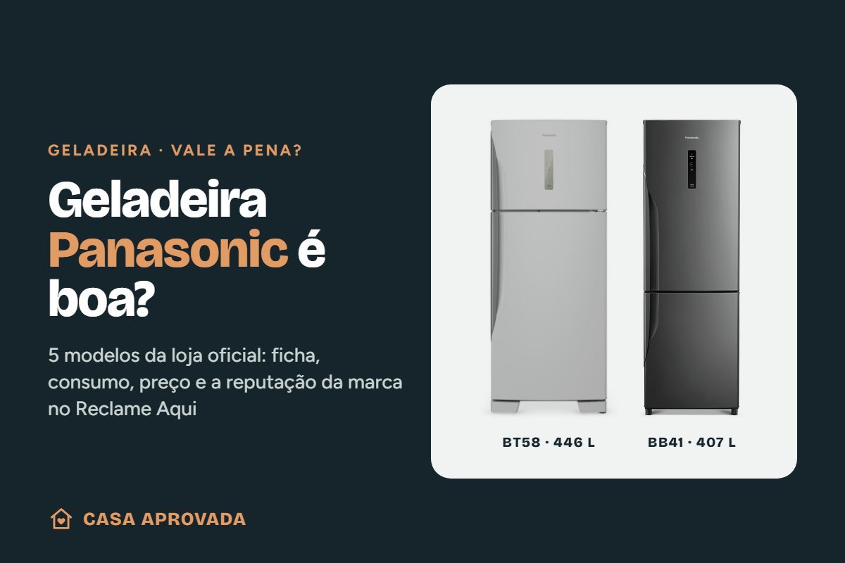 Geladeira Panasonic é boa? Capa do guia da Casa Aprovada