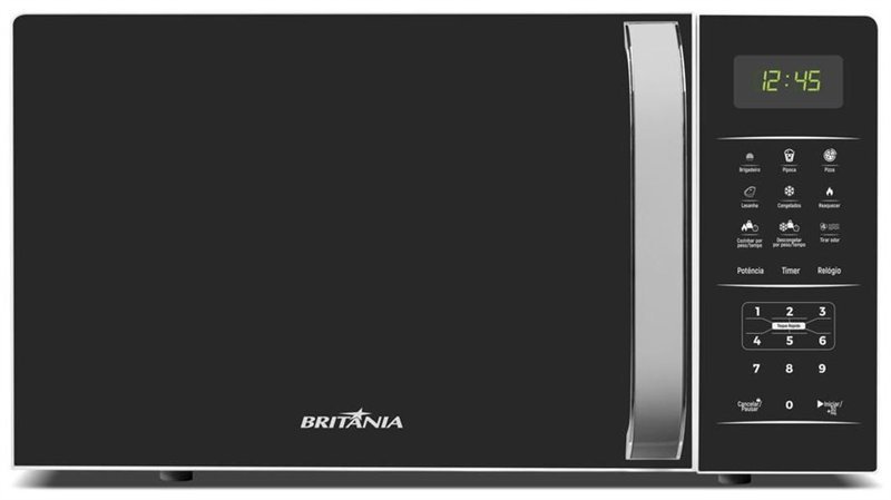 Micro-ondas Britânia BMO23 de 20 litros, preto