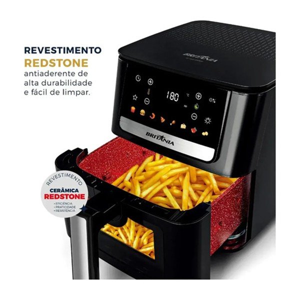 Melhor air fryer digital: Britânia BAF65A de 6,5 litros