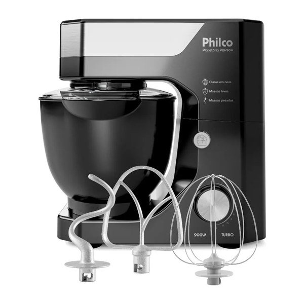 Batedeira planetária Philco PBP90 900 W preta