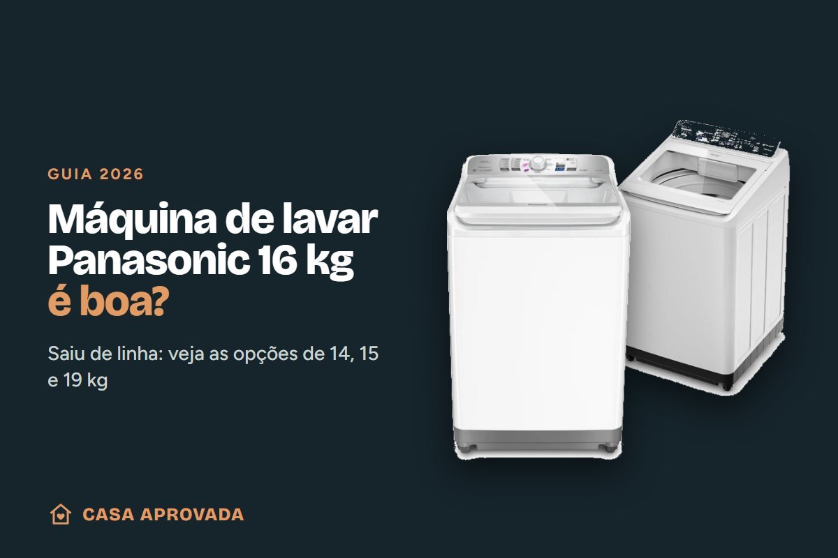 Máquina de lavar Panasonic 16 kg é boa