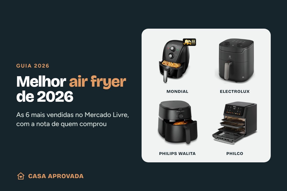 Melhor air fryer de 2026: Mondial, Electrolux, Philips Walita e Philco