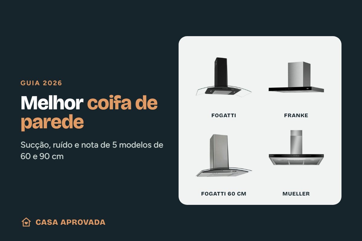 Melhor coifa de parede: capa do guia do Casa Aprovada