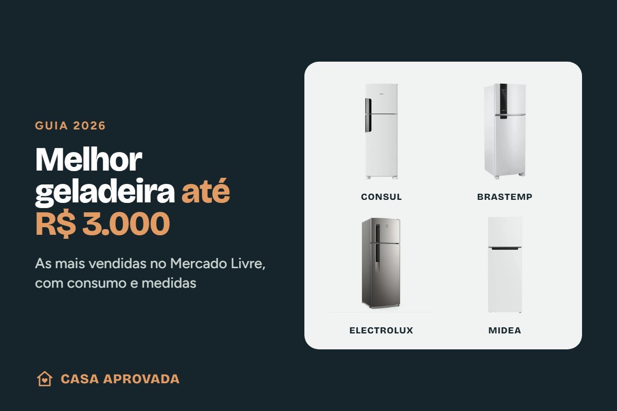Melhor geladeira até 3000 reais: Consul, Brastemp, Electrolux e Midea