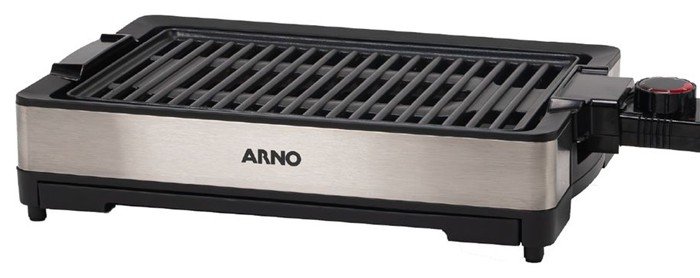 Churrasqueira elétrica Arno GPRA, inox e preta