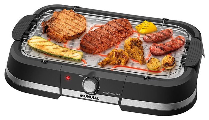 Churrasqueira elétrica Mondial CH-08-BI Grand Steak e Grill, 2000 W