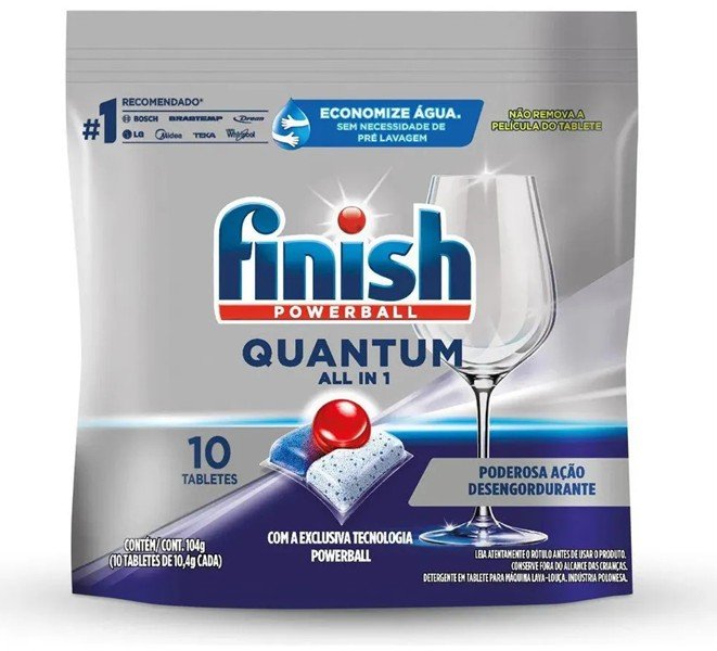 Tabletes para lava-louças Finish Quantum All in 1