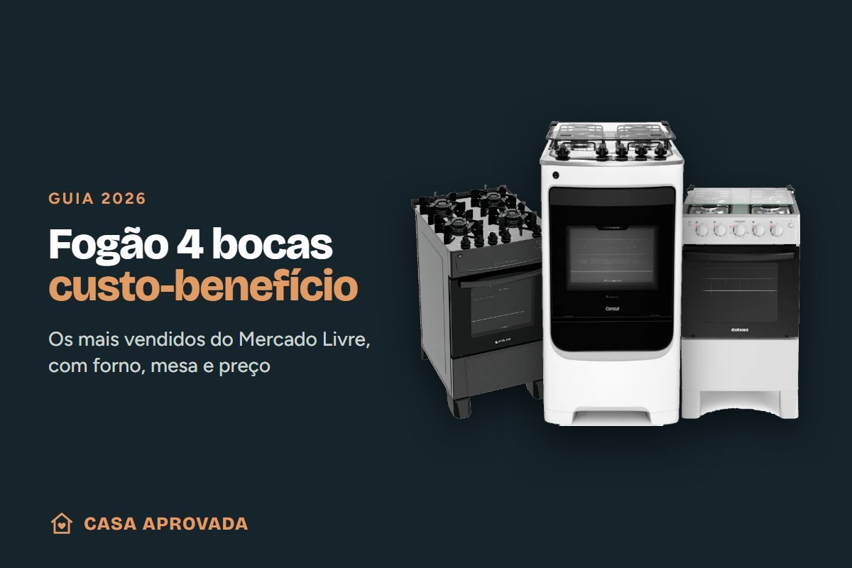 Fogão 4 bocas custo-benefício: Consul, Atlas e Itatiaia