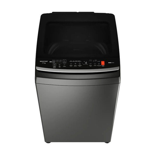 Máquina de lavar 17 kg Brastemp BW17LTA cinza platinum