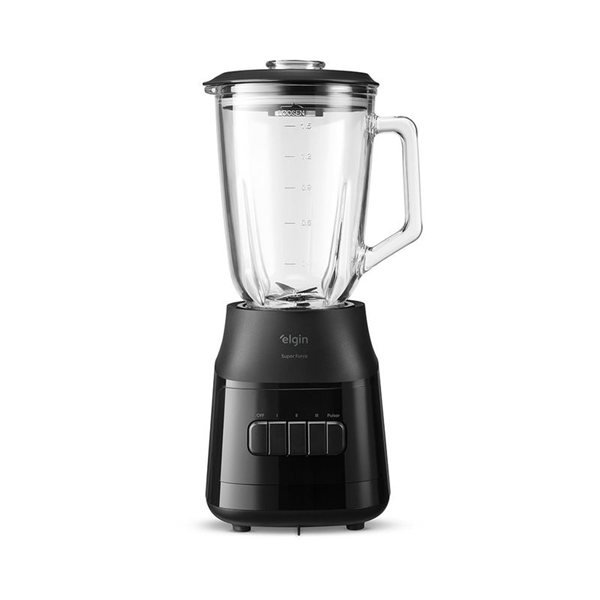 Liquidificador copo de vidro Elgin Super Force 900 W preto