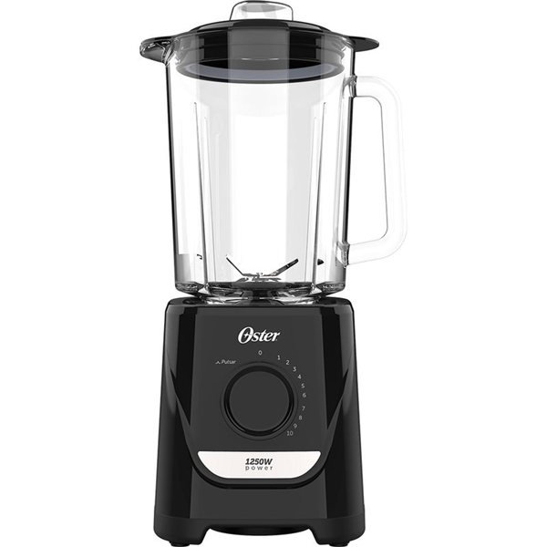 Liquidificador copo de vidro Oster Power OLIQ520 preto