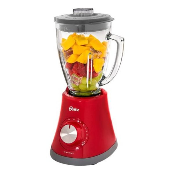 Liquidificador copo de vidro Oster Super Chef vermelho