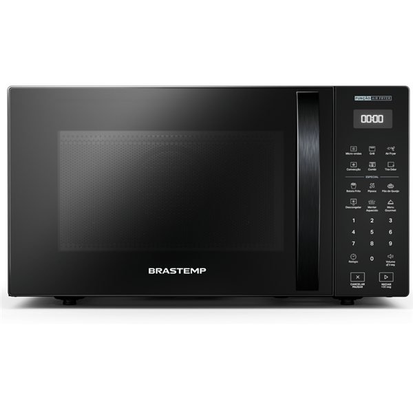 Micro-ondas com air fryer Brastemp BMC29AE de 29 litros, preto