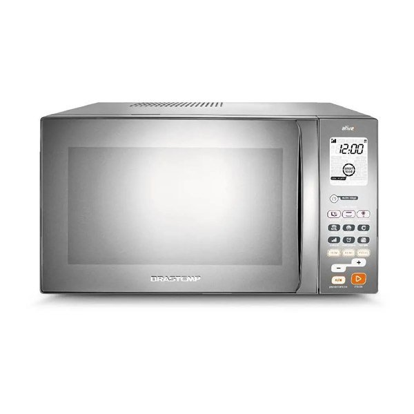 Micro-ondas com grill Brastemp BMJ38AR 38 litros inox espelhado