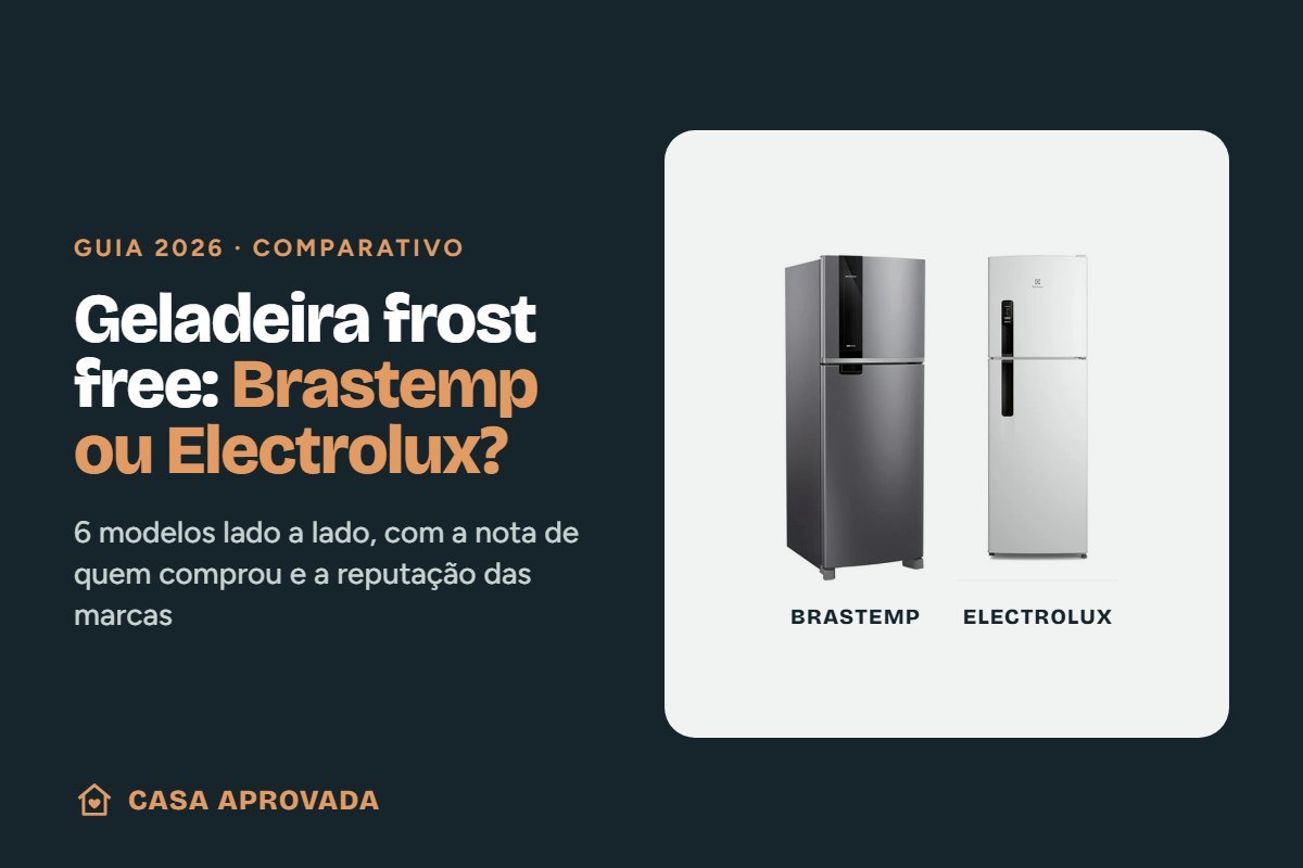 Geladeira frost free Brastemp ou Electrolux